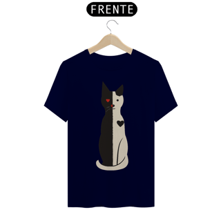 Nome do produto Camiseta Coração Felino - T-Shirt Unisex