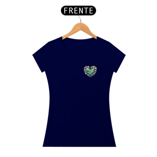 Nome do produto Camiseta Coração Vegano Baby Look