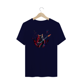 Nome do produto Camiseta Gato Rock and Roll PLUS SIZE