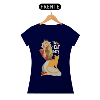 Nome do produto Camiseta The Cat Lady - Baby Look