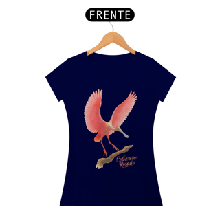 Nome do produto Camiseta Colhereiro Rosado Baby Look