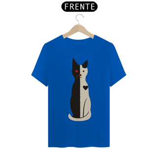 Nome do produto Camiseta Coração Felino - T-Shirt Unisex