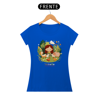 Nome do produto Camiseta Baby Look Vegana pelos Animais
