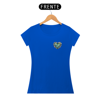 Nome do produto Camiseta Coração Vegano Baby Look