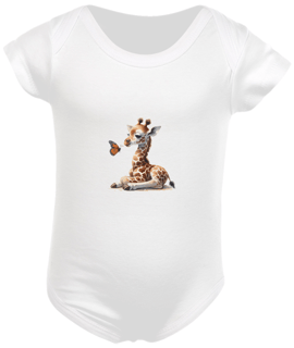 Nome do produto Girafinha e Borboleta - Body Infantil