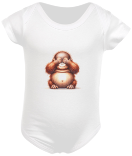 Nome do produto Body Infantil Baby Orangutango com mãos nos olhos
