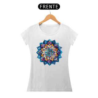 Nome do produto Camiseta Baby Look Mandala Serenidade Profunda