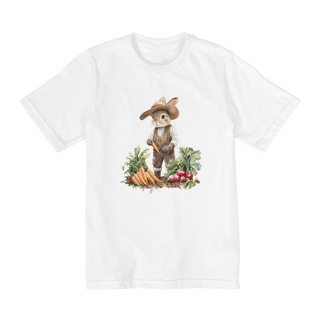 Nome do produto Camiseta Coelho na Horta Infantil