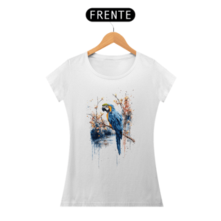 Nome do produto Camiseta Baby Look Arara no galho