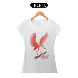 Nome do produto Camiseta Colhereiro Rosado Baby Look
