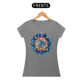 Nome do produto Camiseta Baby Look Mandala Serenidade Profunda