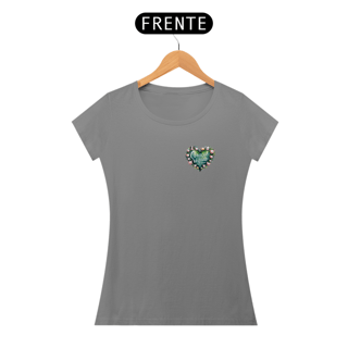 Nome do produto Camiseta Coração Vegano Baby Look