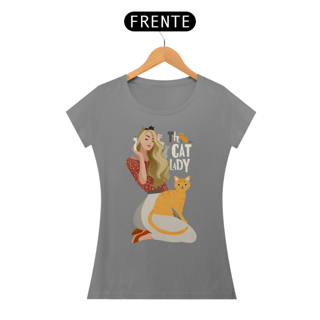 Nome do produto Camiseta The Cat Lady - Baby Look