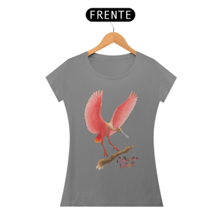 Nome do produto Camiseta Colhereiro Rosado Baby Look