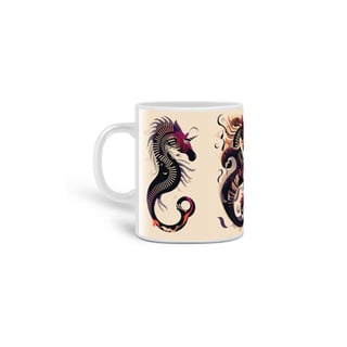 Nome do produto Caneca Cavalos Marinhos Unicórnios