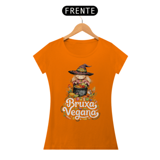 Nome do produto Camiseta Bruxa Vegana Baby Look 