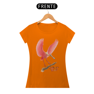 Nome do produto Camiseta Colhereiro Rosado Baby Look