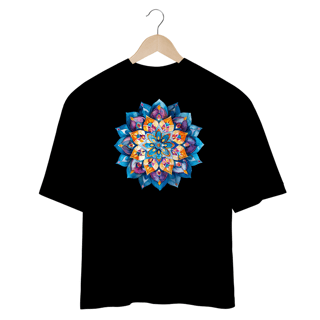 Nome do produto Camiseta Oversized Mandala Serenidade Profunda
