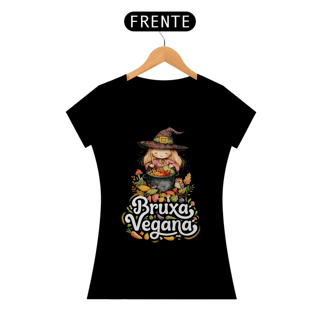 Nome do produto Camiseta Bruxa Vegana Baby Look 