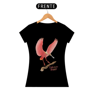 Nome do produto Camiseta Colhereiro Rosado Baby Look