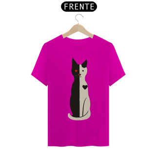 Nome do produto Camiseta Coração Felino - T-Shirt Unisex