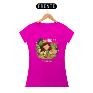 Nome do produto Camiseta Baby Look Vegana pelos Animais