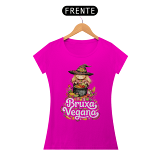 Nome do produto Camiseta Bruxa Vegana Baby Look 