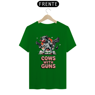 Nome do produto Camiseta Cows with Guns - Unisex