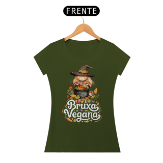 Nome do produto Camiseta Bruxa Vegana Baby Look 