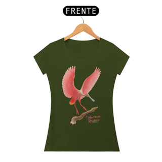 Nome do produto Camiseta Colhereiro Rosado Baby Look
