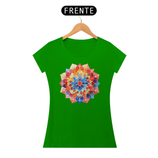 Nome do produto Camiseta Baby Look Mandala Harmonia Eterna