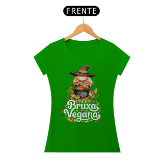 Nome do produto Camiseta Bruxa Vegana Baby Look 