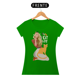 Nome do produto Camiseta The Cat Lady - Baby Look