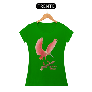 Nome do produto Camiseta Colhereiro Rosado Baby Look