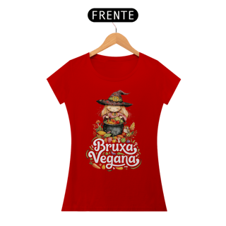 Nome do produto Camiseta Bruxa Vegana Baby Look 