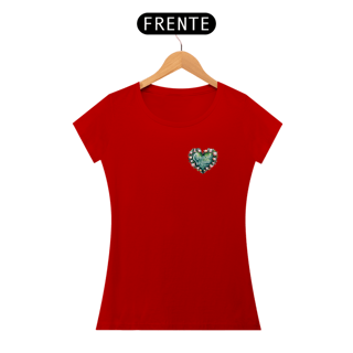 Nome do produto Camiseta Coração Vegano Baby Look