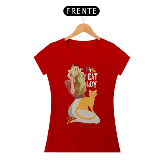 Nome do produto Camiseta The Cat Lady - Baby Look