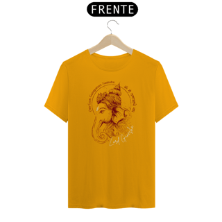 Nome do produto Ganesha - Camiseta Escrito Branco