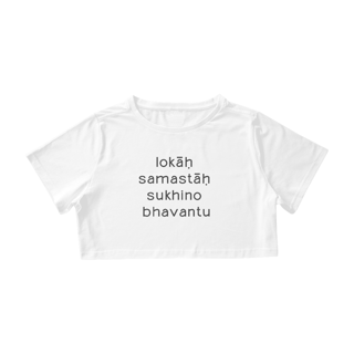 Nome do produto Mantra Lokah Samastah - Cropped 