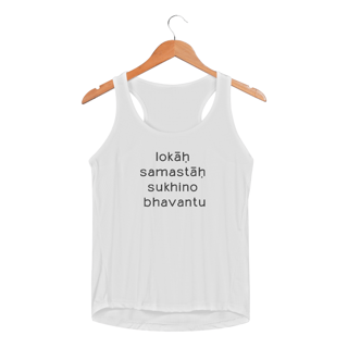 Nome do produto Mantra Lokah Samastah - Regata Feminina Sport Dry UV