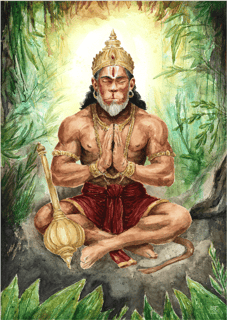 Nome do produto Hanuman - Aquarela Canvas