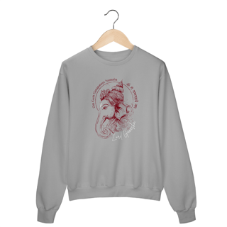 Nome do produto Ganesha - Moletom Prime Blusão - Off White/Cinza Mescla