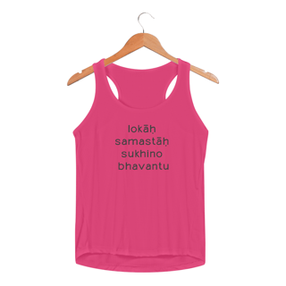 Nome do produto Mantra Lokah Samastah - Regata Feminina Sport Dry UV