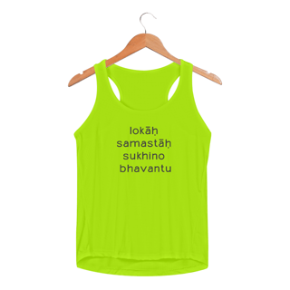 Nome do produto Mantra Lokah Samastah - Regata Feminina Sport Dry UV