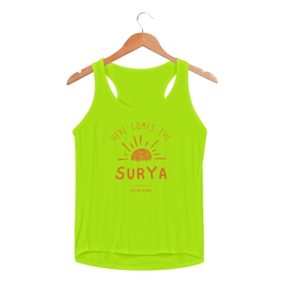 Nome do produto Here Comes the Surya - Regata Feminina Sport Dry UV