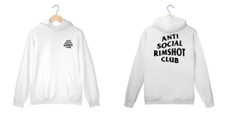 Nome do produto Moletom Anti Social Rimshot Club (Branco)