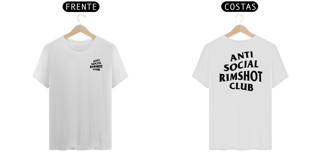 Nome do produto Camiseta Anti Social Rimshot Club Frente/Costas (Branca ou Cinza)