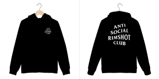 Nome do produto Moletom Anti Social Rimshot Club (Preto)