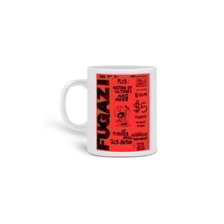 Nome do produto Fugazi - Flyer 1991 - Caneca