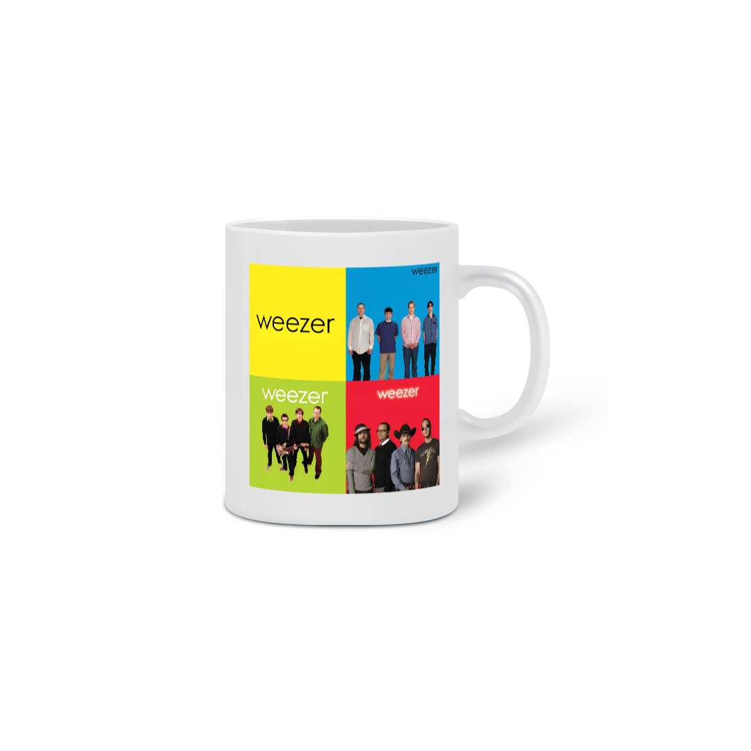 Nome do produto: Weezer - Blue/Green/Red - Caneca